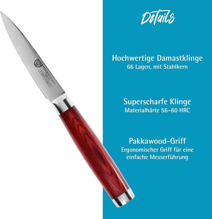 Actual product image Gräwe Damascus Paring Knife 10cm (10 cm)