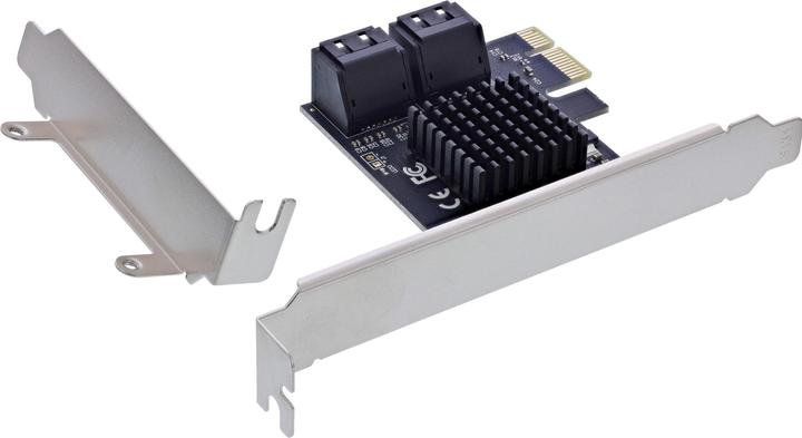 Produktbild InLine Schnittstellenkarte, 4x SATA 6Gb/s, mit 4x SATA, PCIe 2.0 (PCI-Express)
