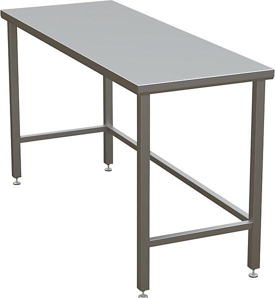 Produktbild kaiserkraft Reinraumtisch mit glatter Arbeitsplatte (160 cm, 80 cm)