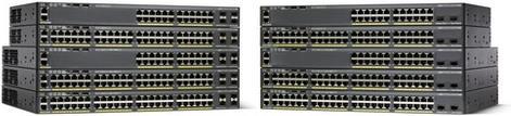 Actual product image Cisco 2960X-24TS-LL: 24 Port LAN Lite SW (24 Ports)