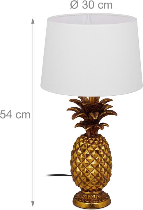 Actual product image Relaxdays Table lamp pineapple (E27)