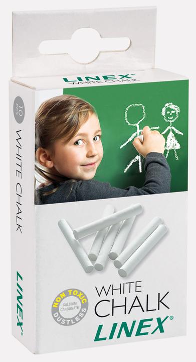 Image du produit Linex craies pour tableau noir (Blanc, 10 x)