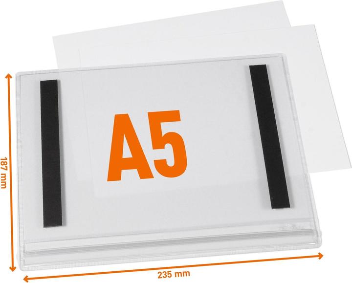 Actual product image Durable Plakattasche wasserdicht A5 magnetisch 5 stk (A5)