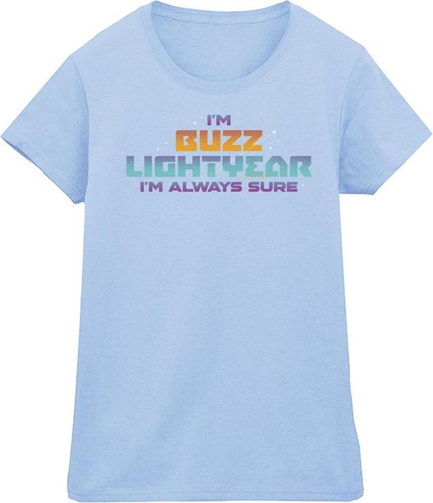 Actual product image Disney Womens/Ladies Lightyear Always Sure Text Cotton T-Shirt (S)