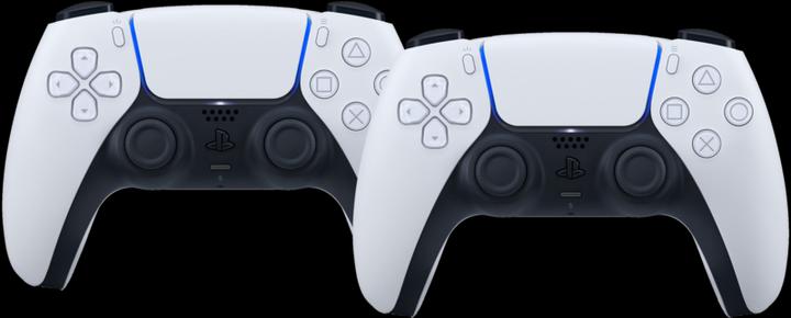 Actual product image Sony PlayStation 5 Dualsense Wireless Controller White Duo Pack (PS5)