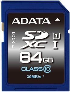 Adata SDXC Card 64GB,, Premier Pro UHS-I (64 GB, SDXC, UHS-I)