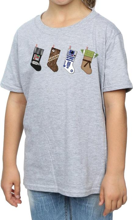 Image du produit Star Wars - T-shirt CHRISTMAS STOCKINGS - Fille (152, 158)
