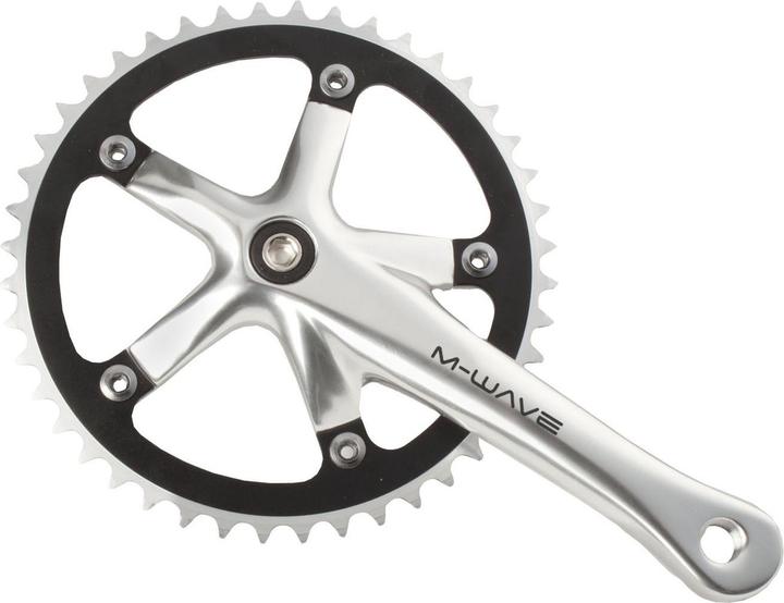 Image du produit M-Wave Manivelle Single Speed, argent (noir / argent/44 dents)