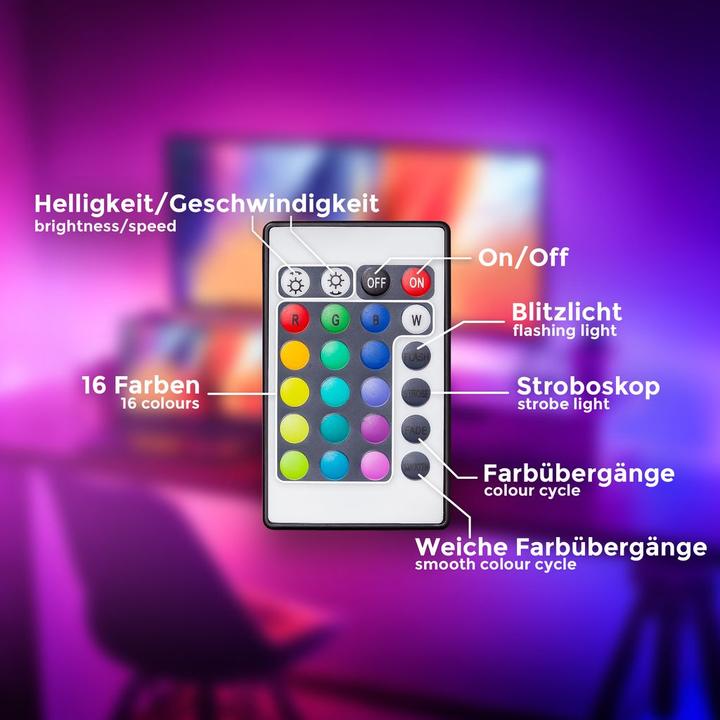 Actual product image B.K.Licht LED strip (RGB, 300 cm, Indoor)