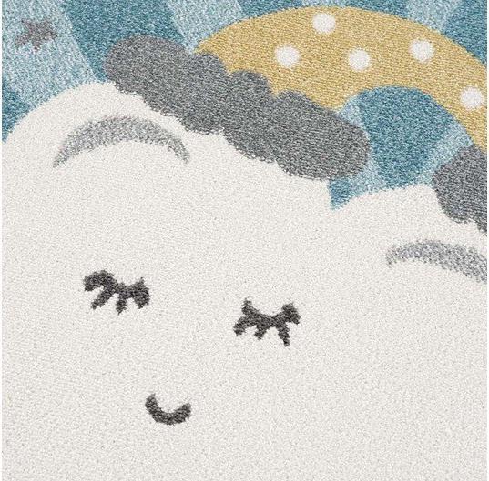 Image du produit Paco Home Tapis enfant Montagne Nature Bleu (80 x 150 cm)