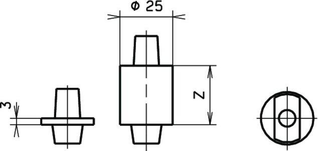 Produktbild Dormakaba Steckachse zu BTS 75V / 80 / 84 (Zimmertür, Eingangstür, Holztür, Balkontür, Indoor)