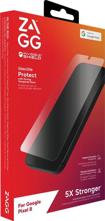 Produktbild Zagg Invisibleshield Glass Elite Am (1 Stück, Google Pixel 8)