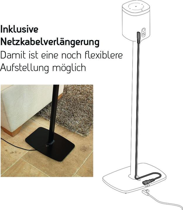 Produktbild Flexson Standfuss Sonos One (1 Stk., Ständer, Nicht beweglich)