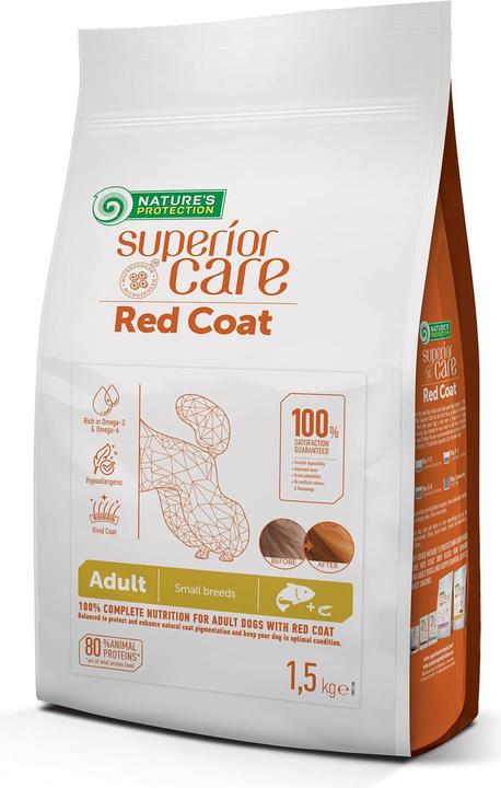 Actual product image Natures Protection Red Coat Grain Free Salmon Adult Small Breed 1.5 kg (Adult, 1 pcs., 1500 g)