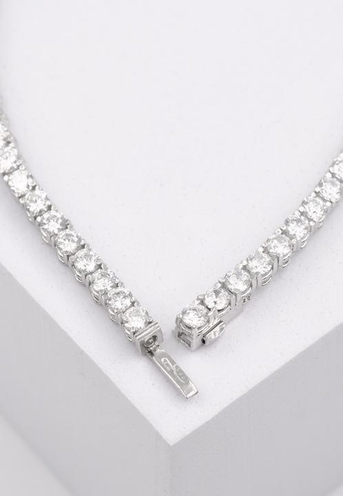 Actual product image Muau Bracelet diamond 5.00ct. white gold 750, 19cm (19 cm, 750/18K white gold)