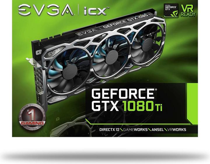 Produktbild EVGA GeForce GTX 1080 Ti FTW3 Gaming (11 GB)