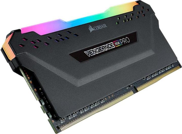 Actual product image Corsair DDR4, 3200MHz 8GB 1x8GB Dimm, Unbuffered, 16-20-20-38, XMP 2.0, VENGEANCE RGB PRO Black Heatspreader (1 x 8GB, 3200 MHz, DDR4-RAM, DIMM)