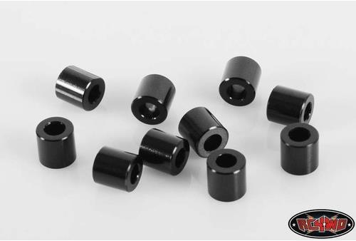 Produktbild Rc4Wd Spacers M3 6mm, Schwarz, 10 Stück