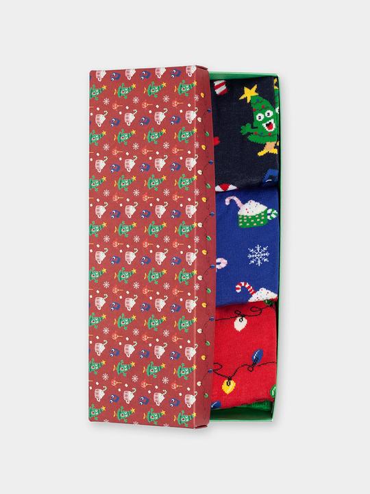Actual product image DillySocks Wonderful Christmas (Box of 3) (41 - 46)