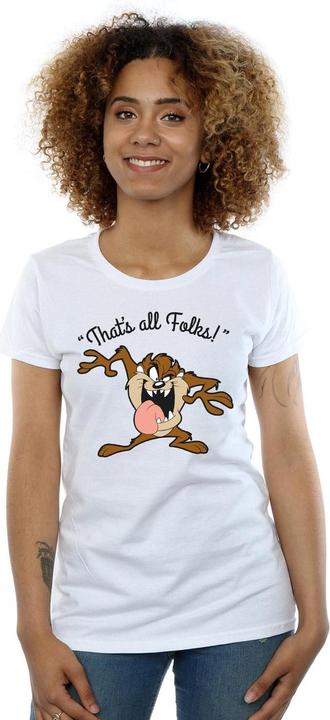 Image du produit Looney Tunes T-shirt en coton Taz pour femmes/femmes That's All Folks (XXL)
