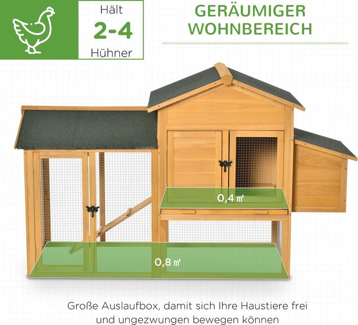 Produktbild PawHut Hühnerstall