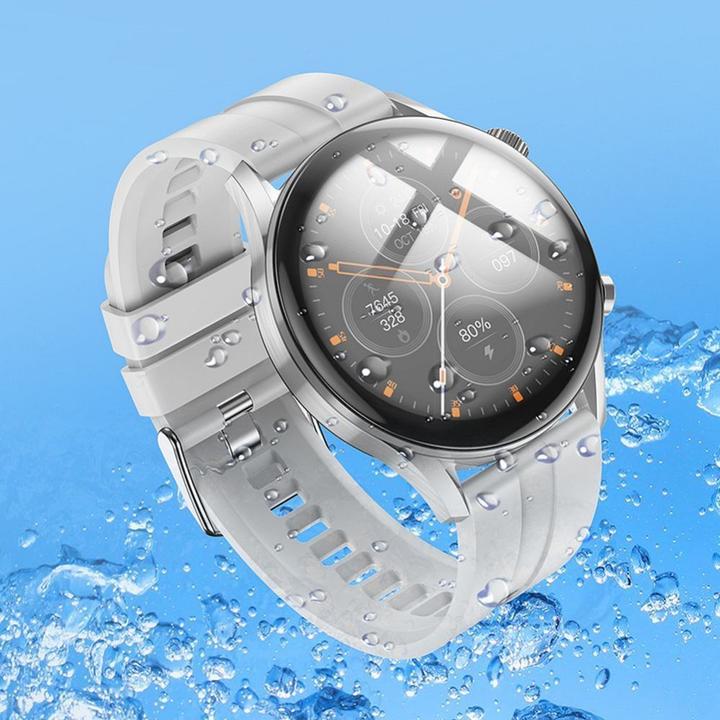 Actual product image Hoco Headphone with microphone smartwatch with call function Y7 Pro silver