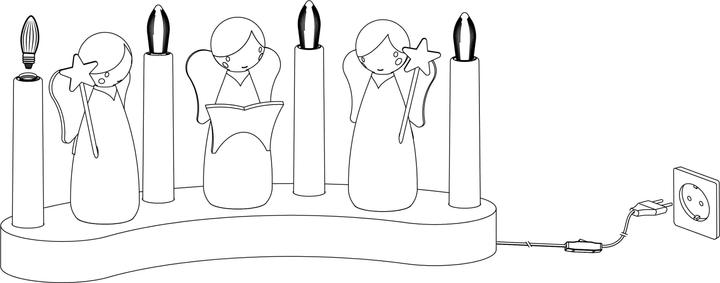 Nährwerte und Zutaten Star Trading Kerzenstnder Angel choir