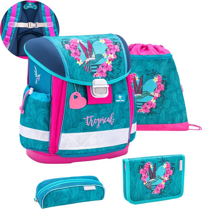 Image du produit Belmil CLASSY Set sac à dos scolaire Tropical Hummingbird