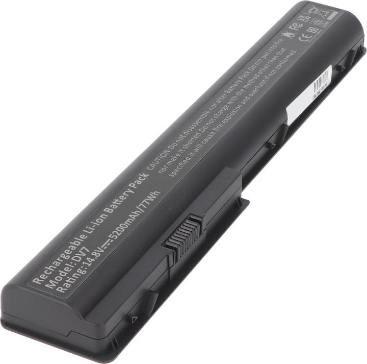 Actual product image HP Battery 516355-001, HSTNN-DB75, HSTNN-OB75 (6 Cells, 5200 mAh)