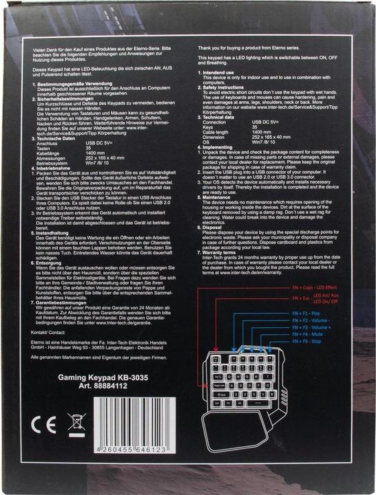 Produktbild Intertech KB-3035 (DE, Kabelgebunden)