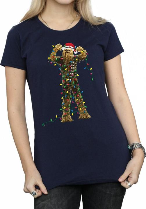 Produktbild Star Wars Chewbacca Christmas Lights TShirt (L)