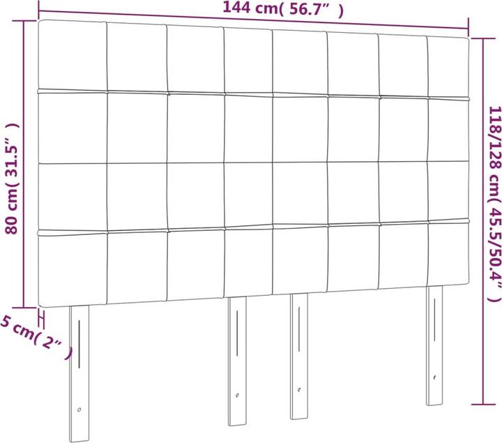 Actual product image VidaXL Danilo (144 x 5 x 128 cm)