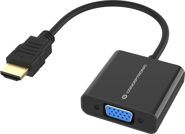 Actual product image Conceptronic Adapter HDMI -> VGA 1080P 60Hz 0.25m bw (HDMI, 25 cm)