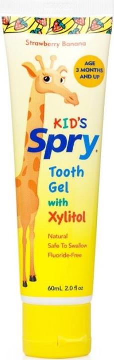 Produktbild Spry Kinder Zahngel Erdbeer-Banane mit Xylitol (60 ml)