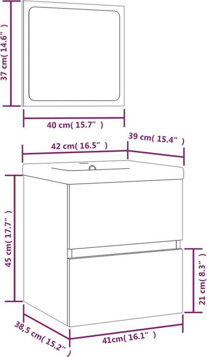 Immagine prodotto VidaXL Michell (60 x 38,5 x 45 cm)