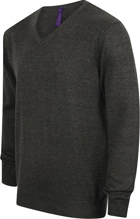 Produktbild Henbury Feinstrickpullover Sweatshirt Mit Vausschnitt (XL)