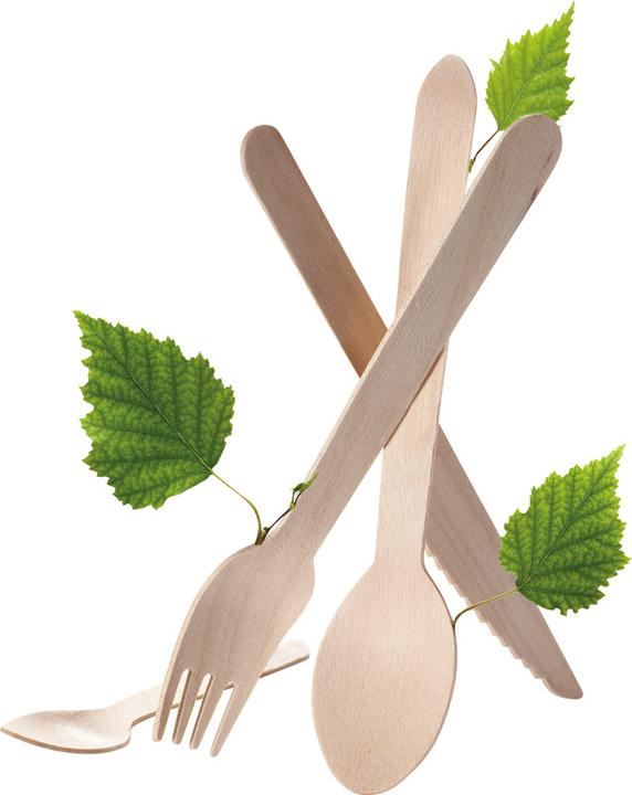 Actual product image Duni Wood cutlery ecoecho (100 x)