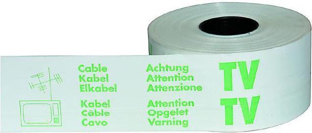 Actual product image BRW Warning tape for TV cables
