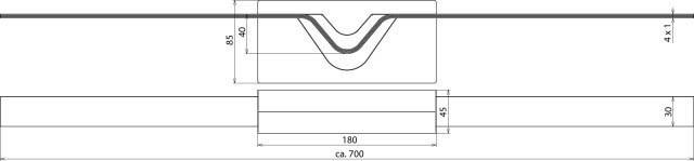 Actual product image Dehn 308150 Expansion band 4x30x1mm L 700mm NIRO