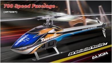 Align Fuselage 700E Speed bleu/blanc