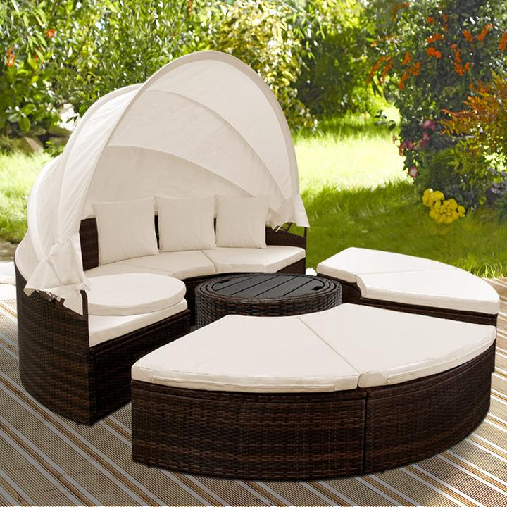 Produktbild Casaria Poly Rattan Sonneninsel