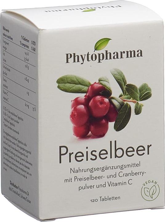Image du produit Phytopharma Canneberge (120 pièce(s), Cachets, 70 g)