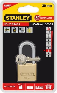 Actual product image Stanley Curtain lock outdoor