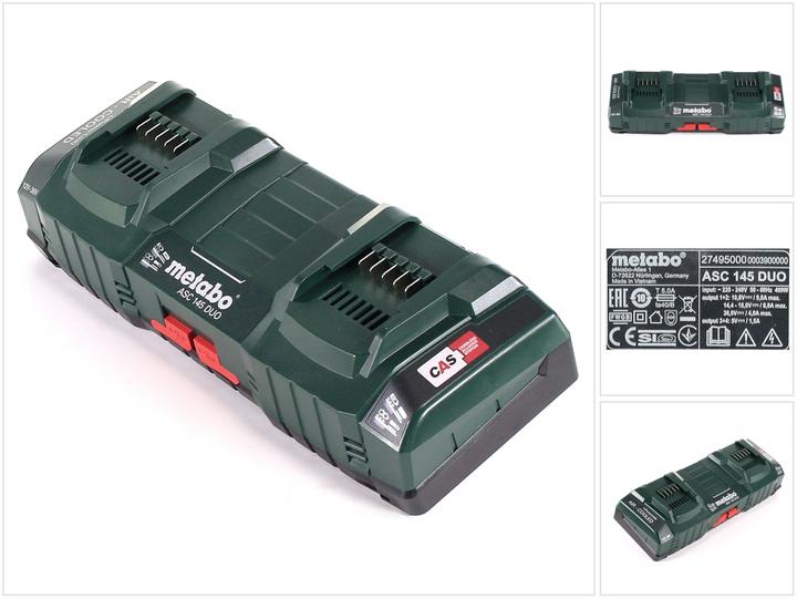 Actual product image Metabo Double quick charger ASC 145 DUO Air Cooled (18 V)
