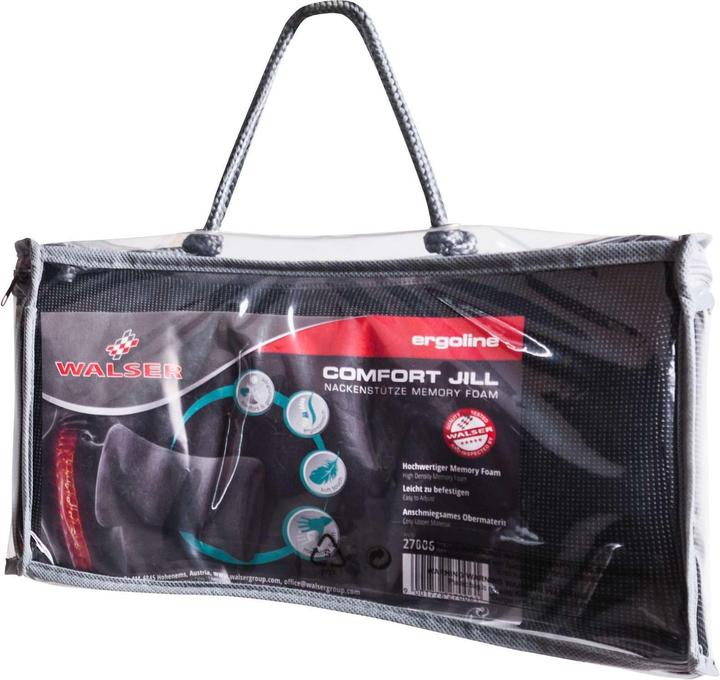 Produktbild Walser Nackenstütze Jill Memory Foam schwarz (Kopf- & Nackenkissen)