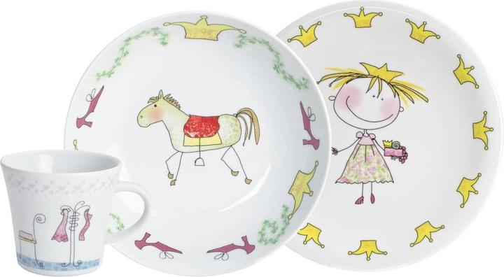 Image du produit Kahla Vaisselle en porcelaine 3 pièces pour enfants Princesse de conte de fées