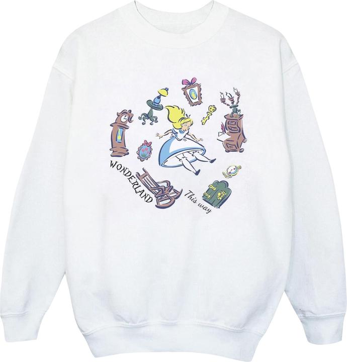 Disney Jungen Alice im Wunderland Falling Sweatshirt