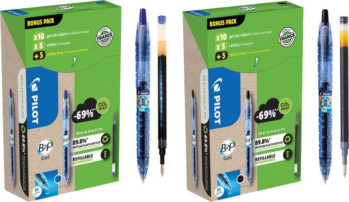 Immagine prodotto Pilot Begreen B2P Gel Greenpack 10+10 ricariche (Blu, 10 x)