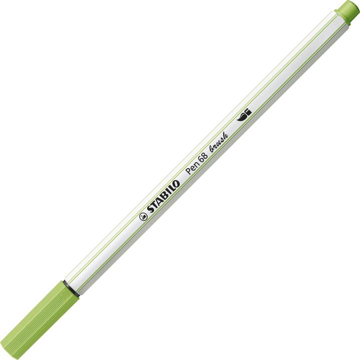 Actual product image STABILO Pen 68 brush Premium felt-tip pen (Pistachio nut, 1 x)