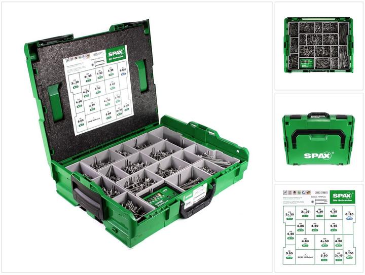 Actual product image Spax Mounting case L-BOXX (2445 Screws per piece)